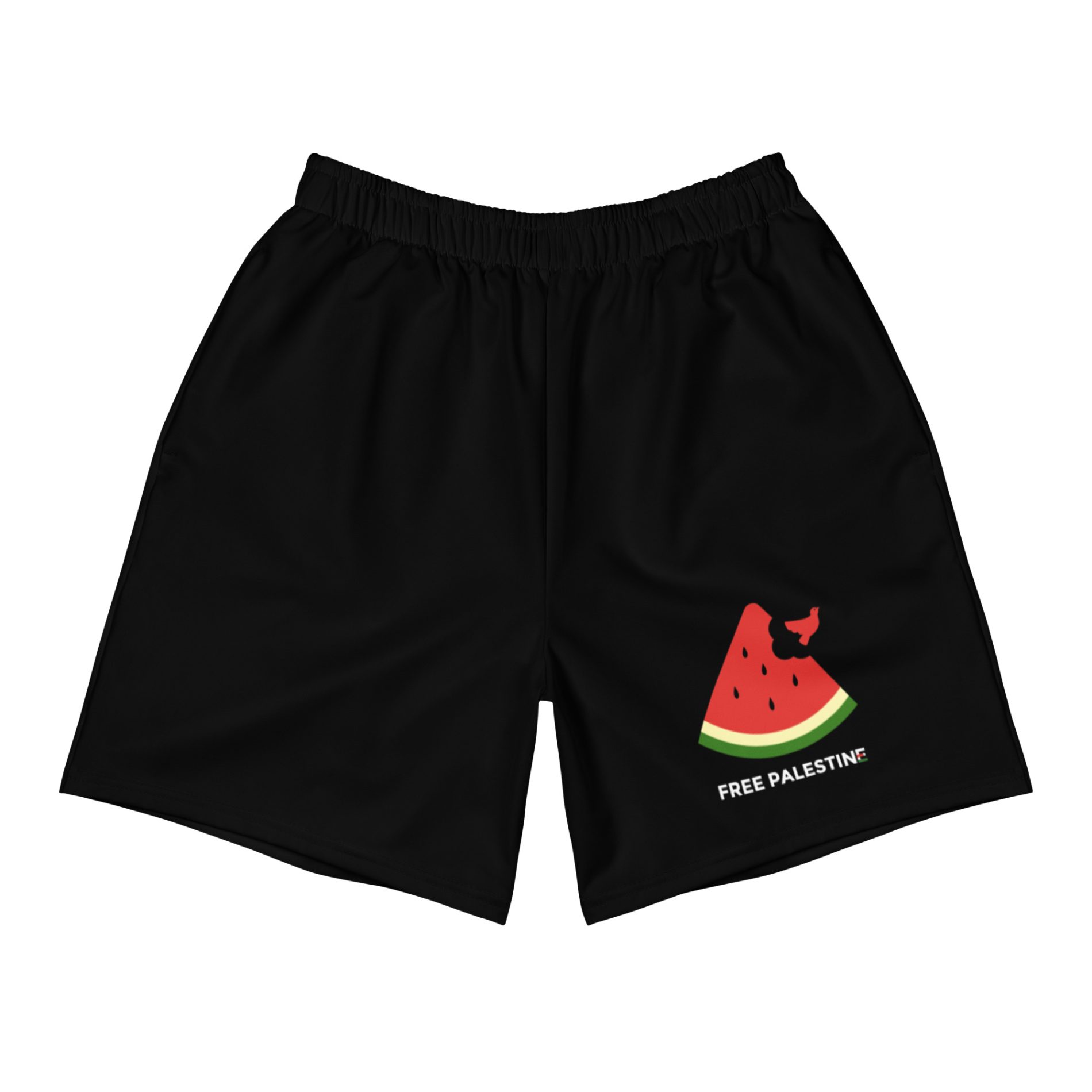 Free Palestine Watermelon unisex recyklované kraťasy 6 Free Palestine Watermelon unisex recyklované kraťasy
