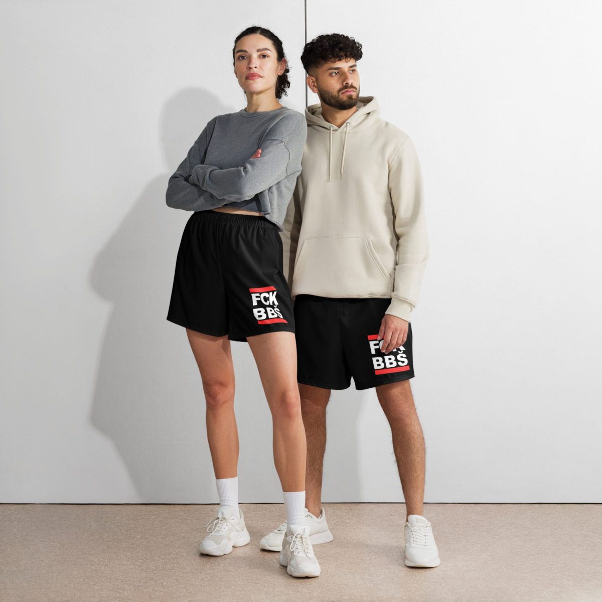 FCK BBŠ unisex recyklované kraťasy