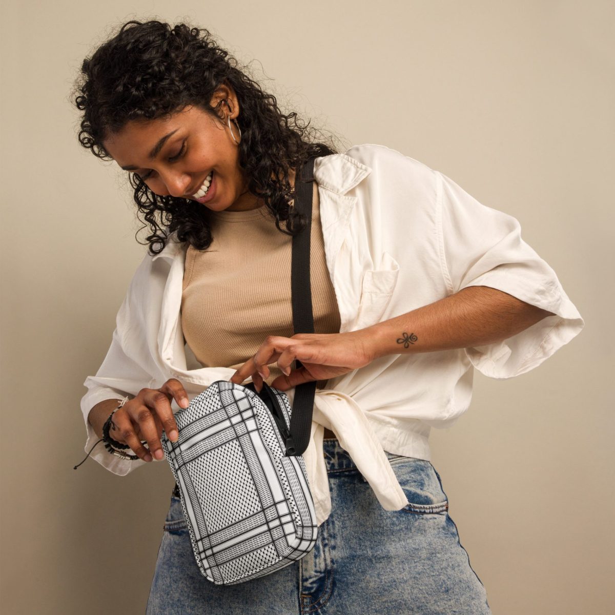 Kufiya (Keffiyeh) crossbody taška