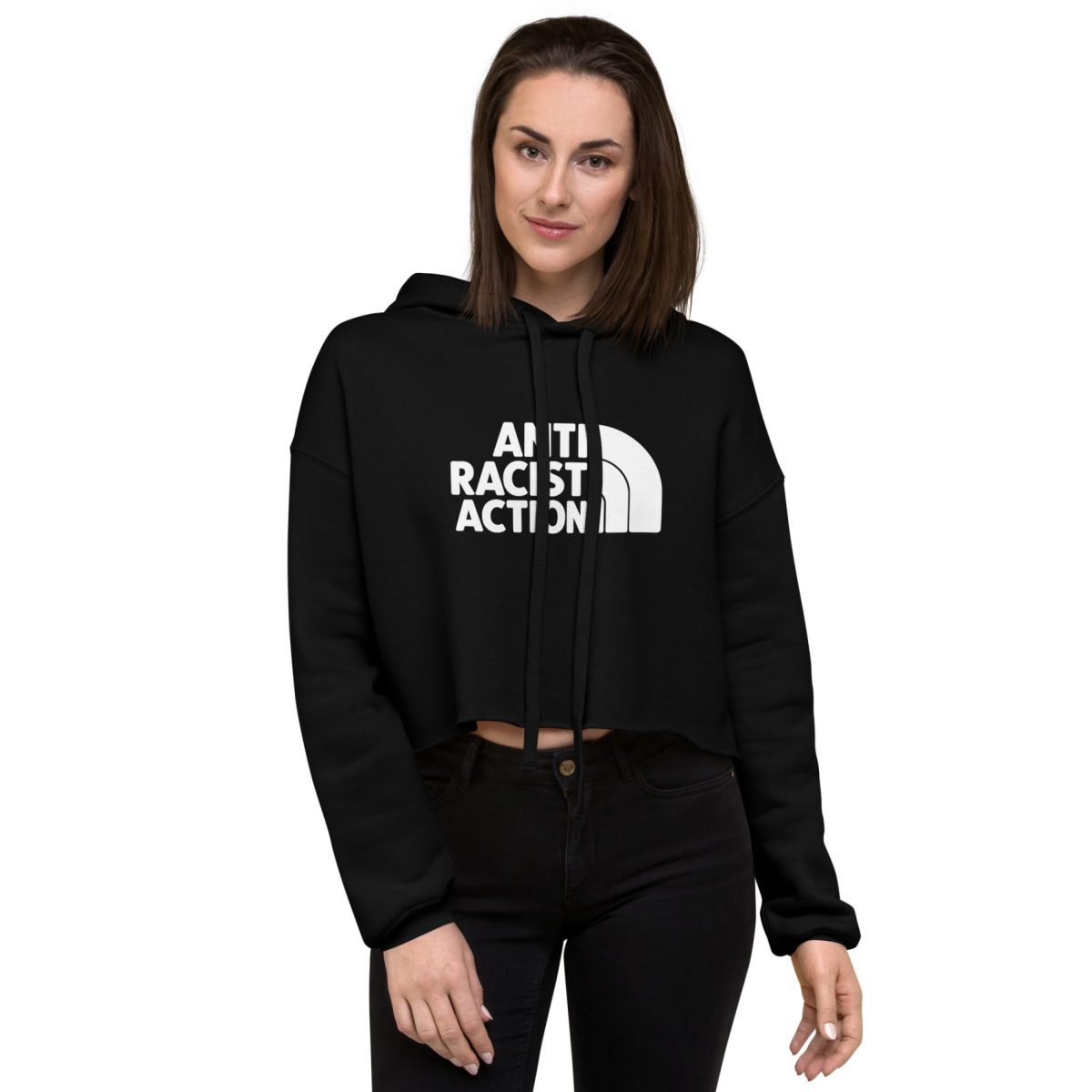 Anti Racist Action crop mikina