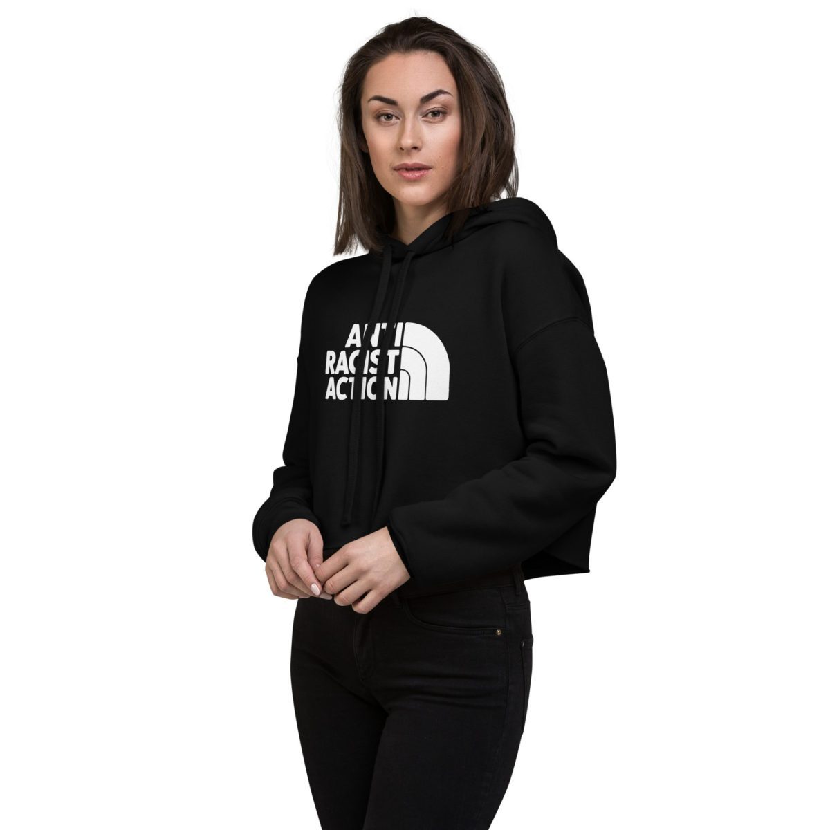Anti Racist Action crop mikina