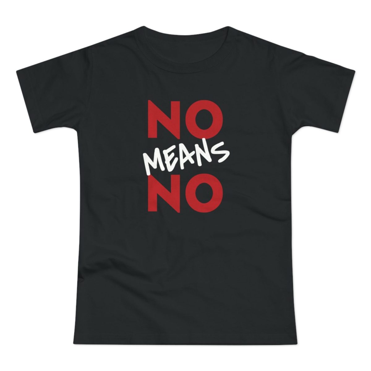 NO MEANS NO feministické dámské tričko