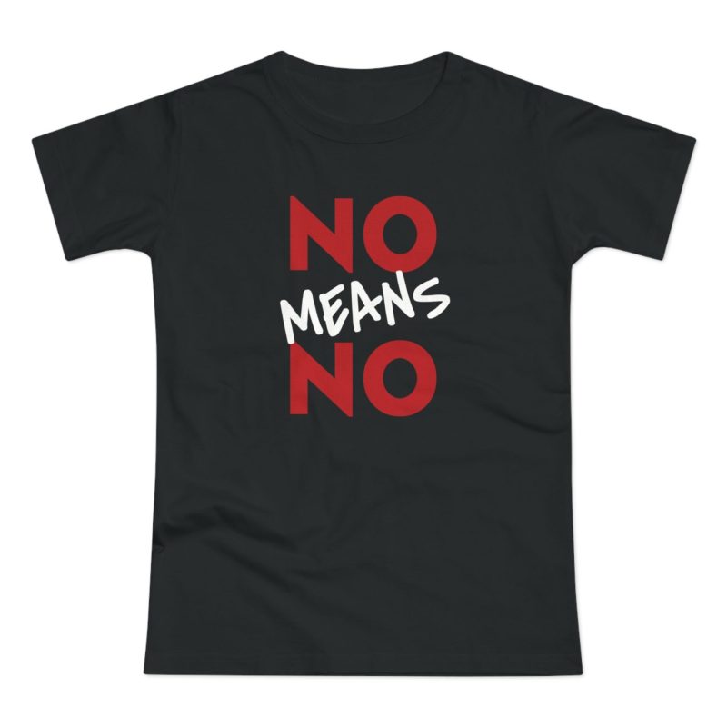 NO MEANS NO feministické dámské tričko