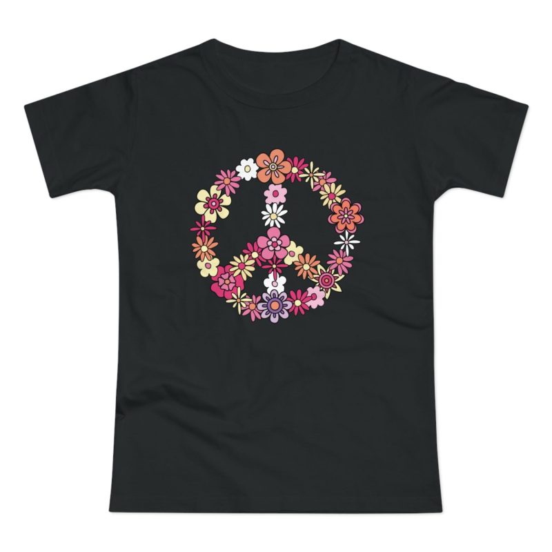 Flower Power Peace dámské tričko