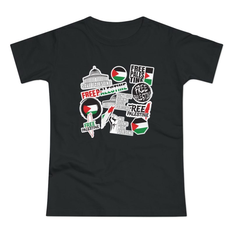 Free Palestine Stickers dámské tričko