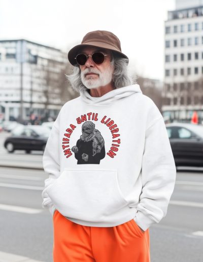 Intifada Until Liberation unisex mikina s kapucí