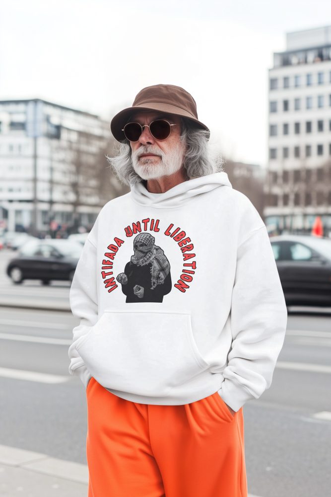 Intifada Until Liberation unisex mikina s kapucí