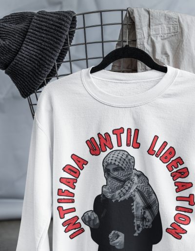 Intifada Until Liberation unisex mikina bez kapuce