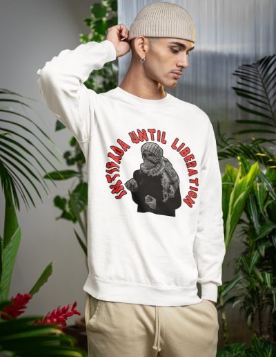 Intifada Until Liberation unisex mikina bez kapuce