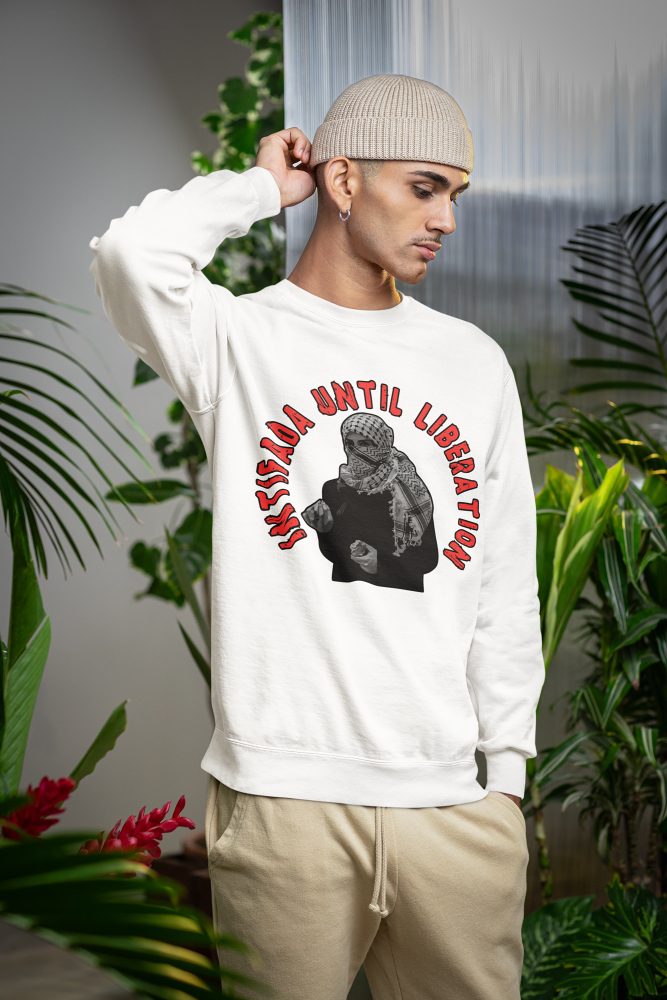 Intifada Until Liberation unisex mikina bez kapuce