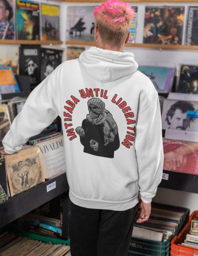 Intifada Until Liberation unisex mikina s kapucí na zip