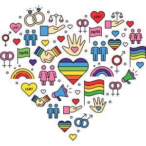 LGBT Icons Heart