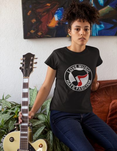 Love Music Hate Fascism dámské tričko