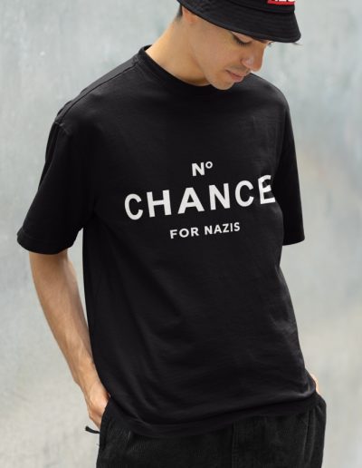 No Chance for Nazis unisex organické tričko
