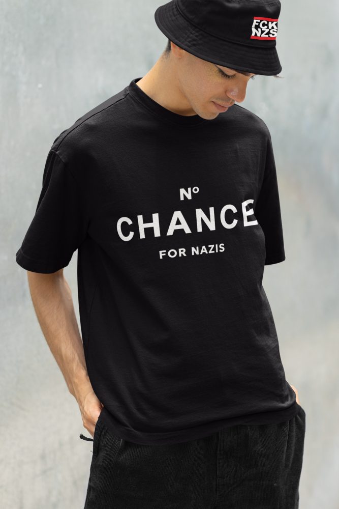 No Chance for Nazis unisex organické tričko