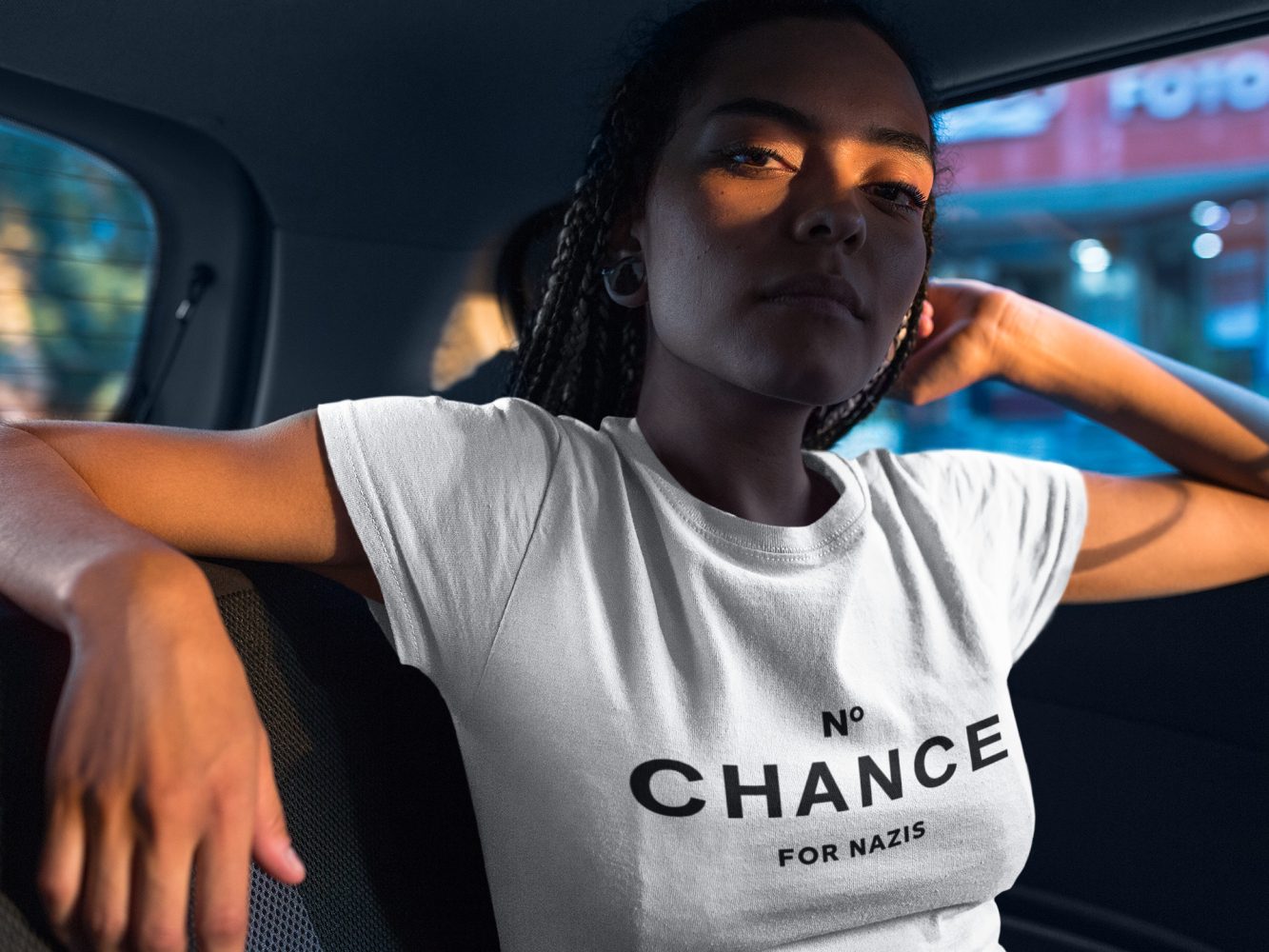 No Chance for Nazis Women T-shirt No Chance for Nazis Women's Relaxed T-Shirt