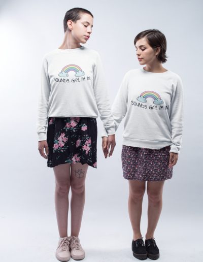 Sounds Gay, I’m In LGBTQ+ unisex mikina bez kapuce