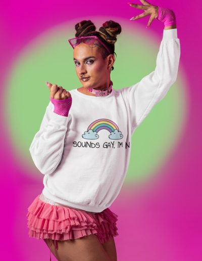 Sounds Gay, I’m In LGBTQ+ unisex mikina bez kapuce