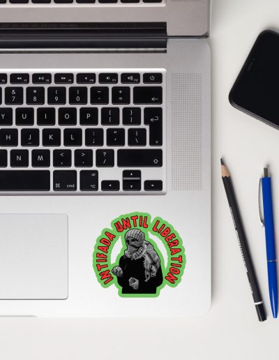 Intifada Until Liberation kiss cut samolepky