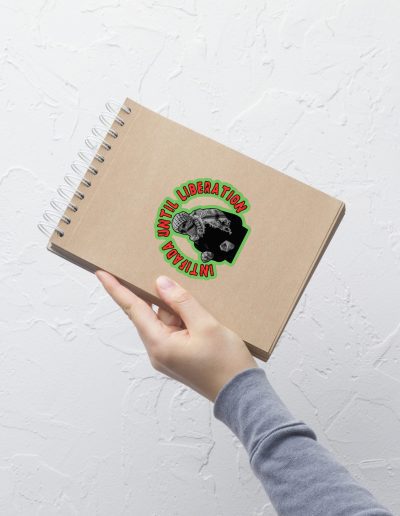 Intifada Until Liberation kiss cut samolepky