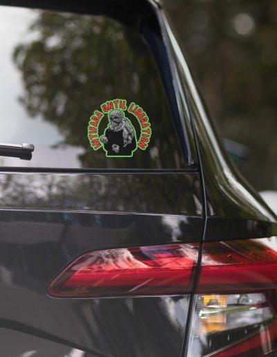 Intifada Until Liberation kiss cut samolepky