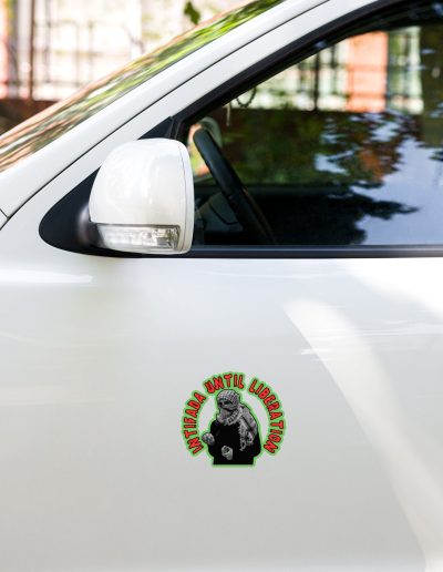 Intifada Until Liberation kiss cut samolepky