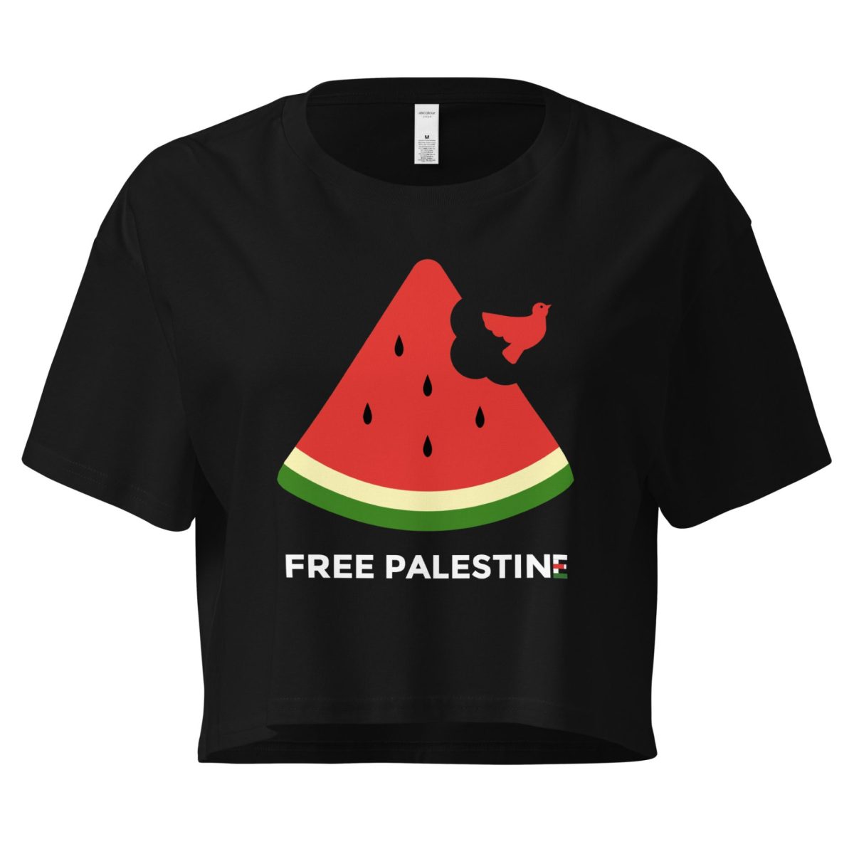 Free Palestine Watermelon crop top