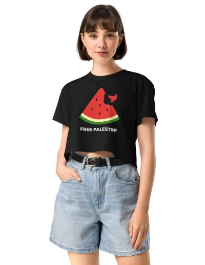 Free Palestine Watermelon crop top