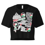 Free Palestine Stickers crop top