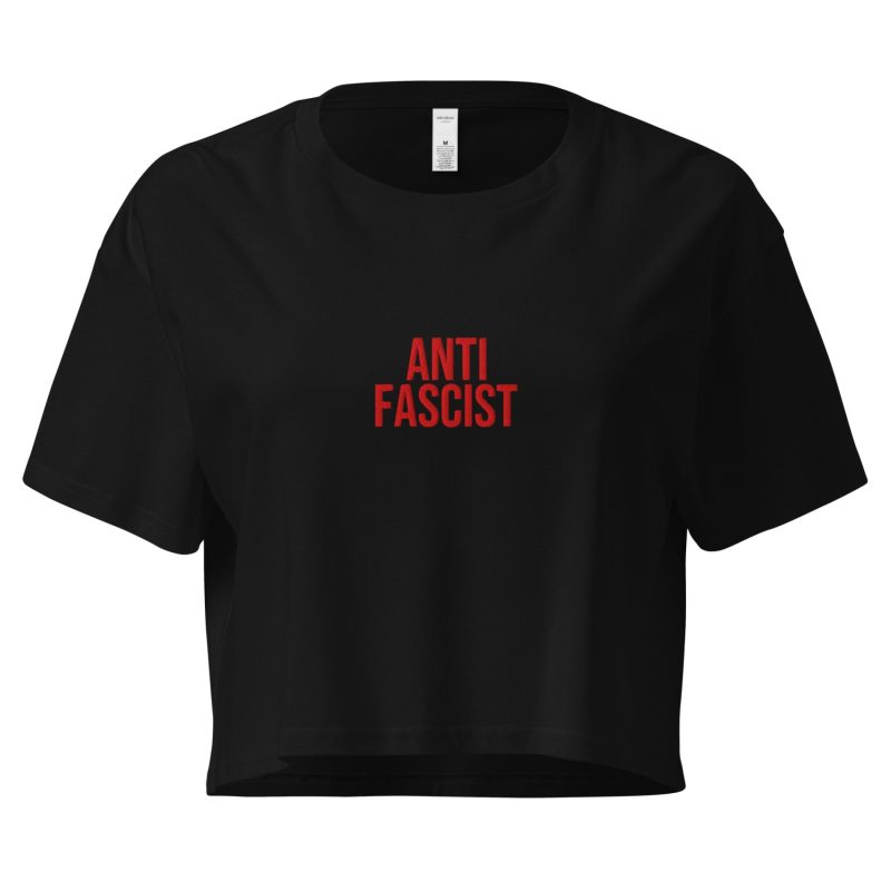 ANTIFASCIST crop top
