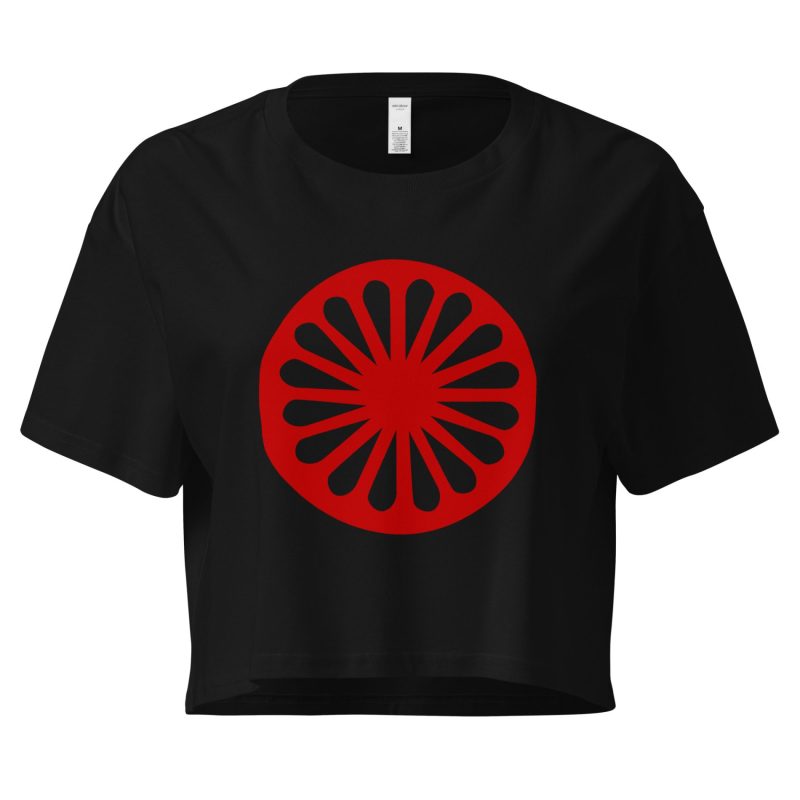 Romské kolo (červená čakra) crop top