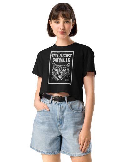 Cats Against Catcalls crop top