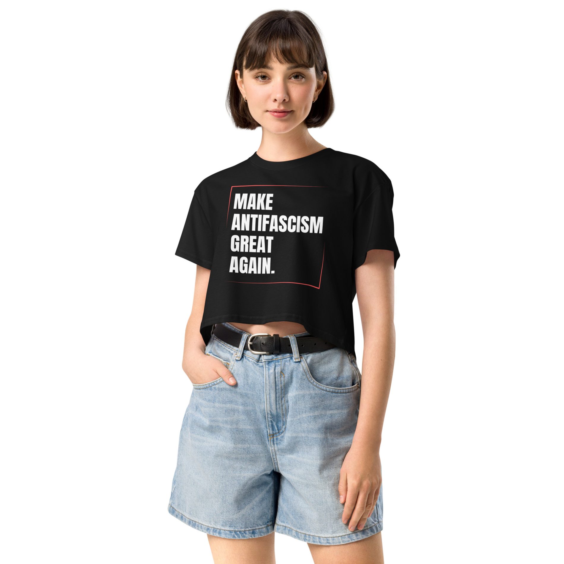 Make Antifascism Great Again crop top