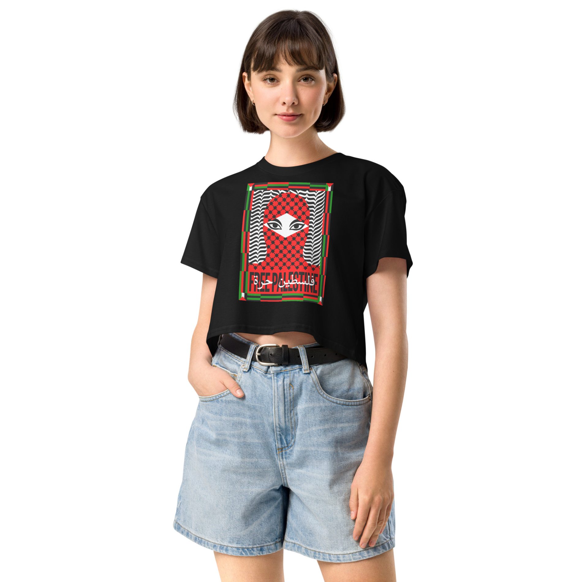 Free Palestine crop top