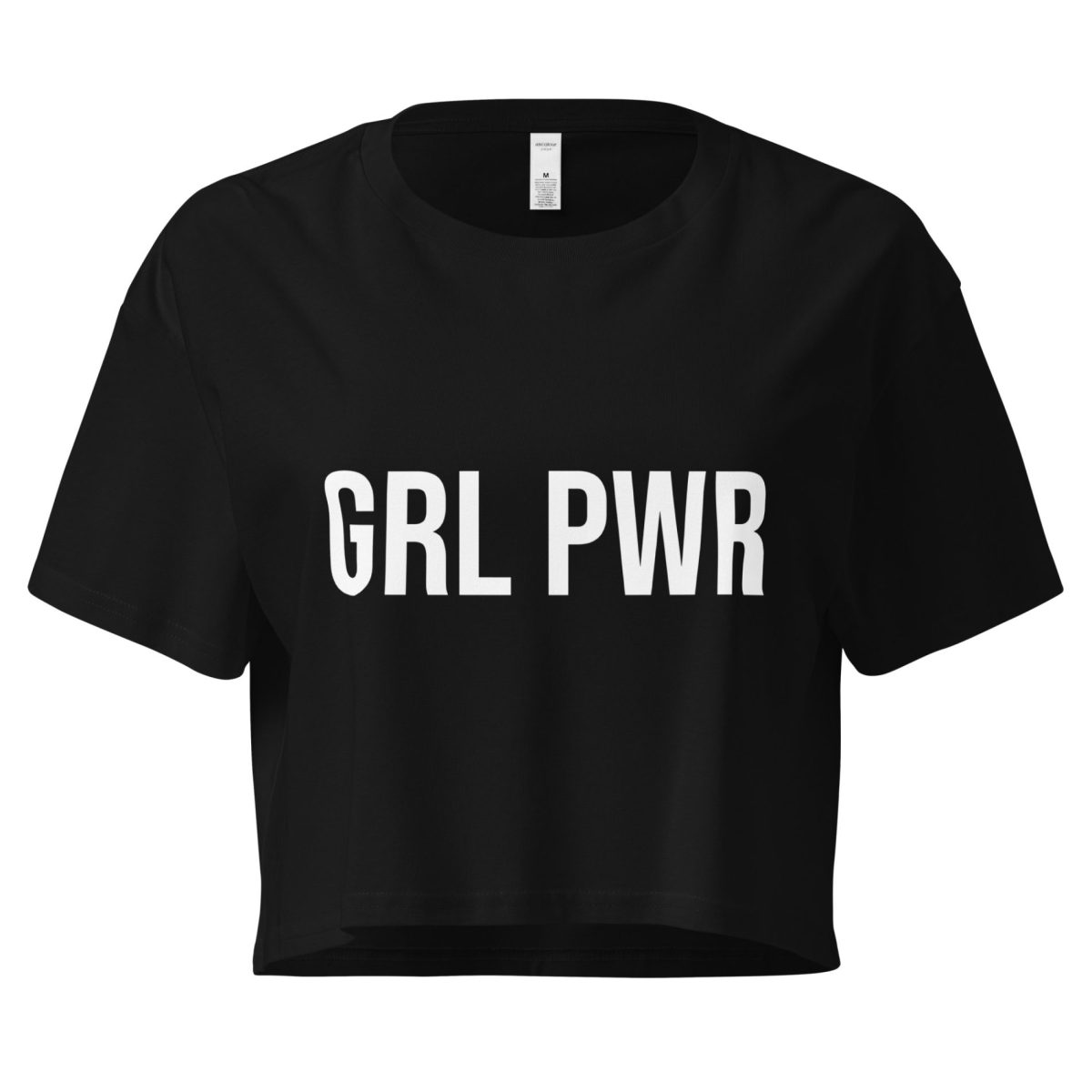 GRL PWR feministický crop top