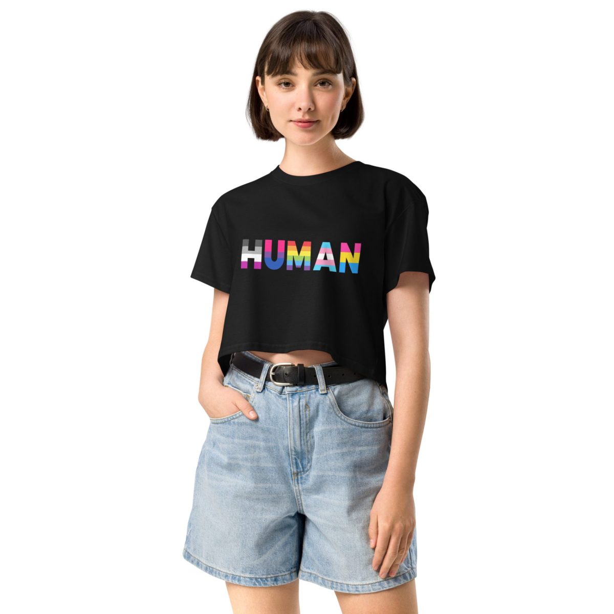 HUMAN LGBTQ+ crop top