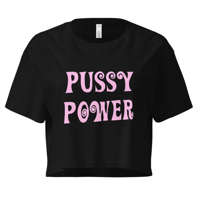 PUSSY POWER feministický crop top