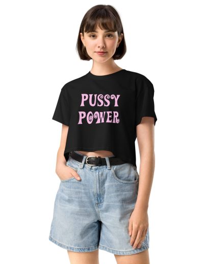 PUSSY POWER feministický crop top