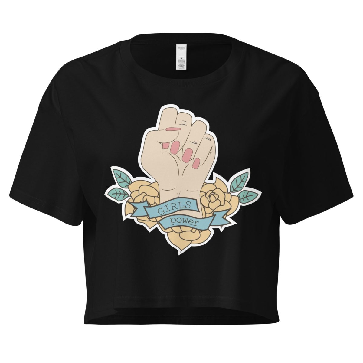 Girls Power feministický crop top