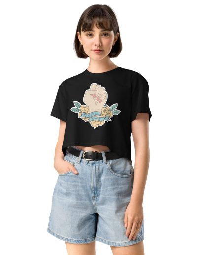 Girls Power feministický crop top