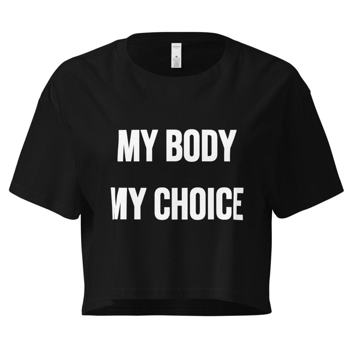 My Body My Choice feministický crop top