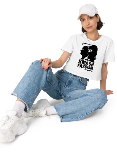Smash Fascism crop top