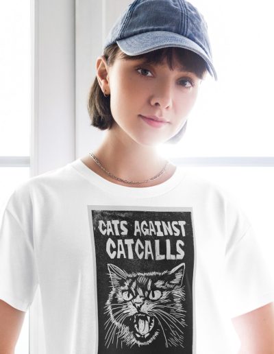 Cats Against Catcalls crop top
