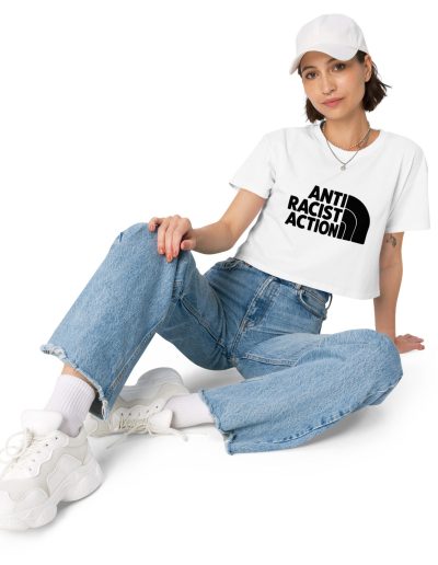 Antiracist Action crop top