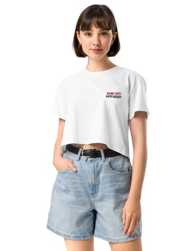 Siamo Tutti Antifascisti nášivka crop top