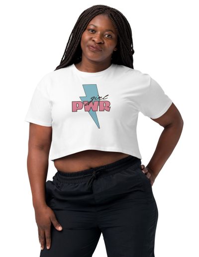 Girl PWR feministický crop top