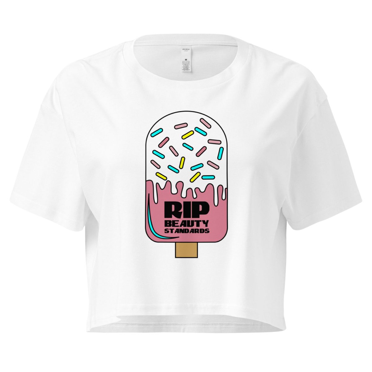 R.I.P. Beauty Standards feministický crop top