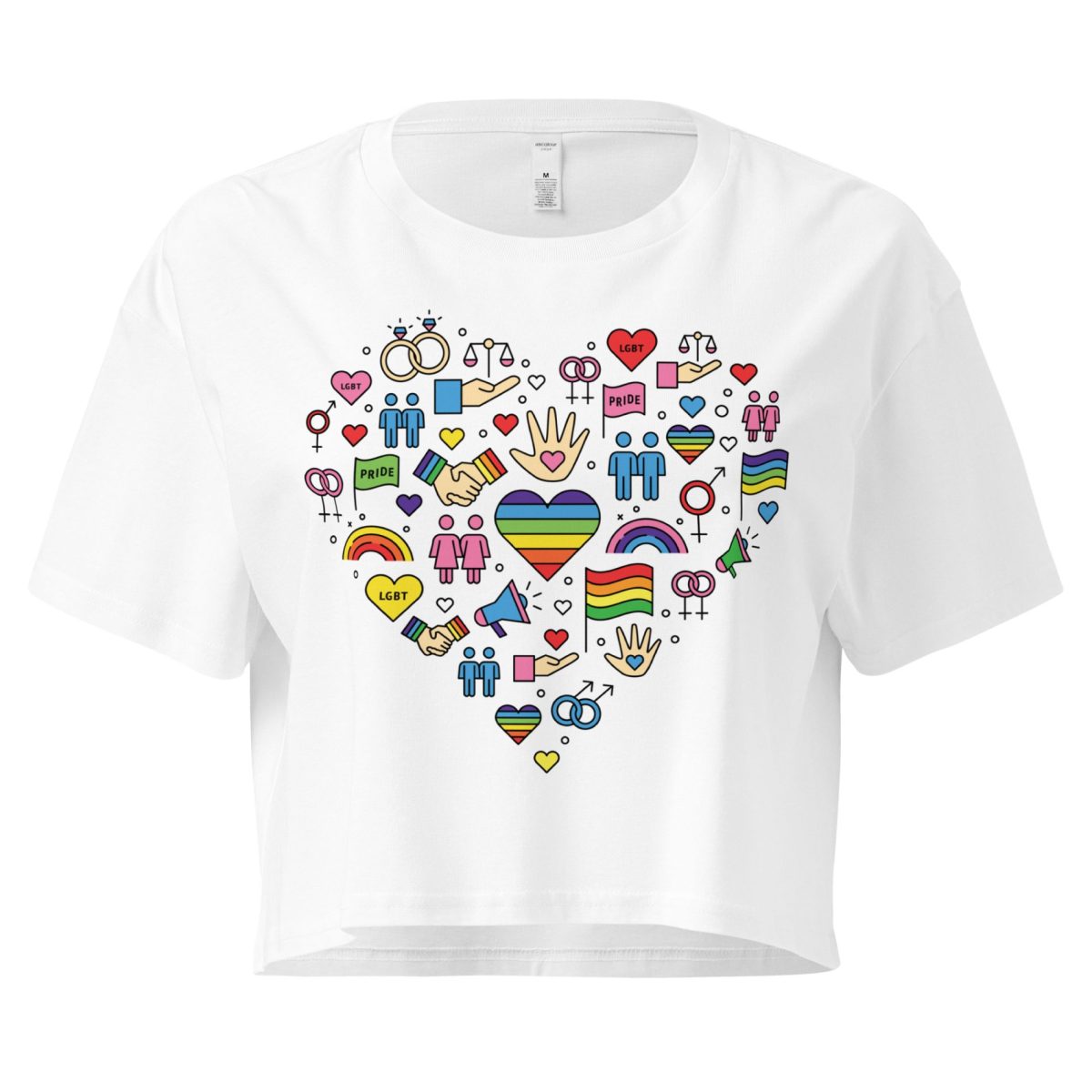 LGBTQ+ Pride Icons crop top