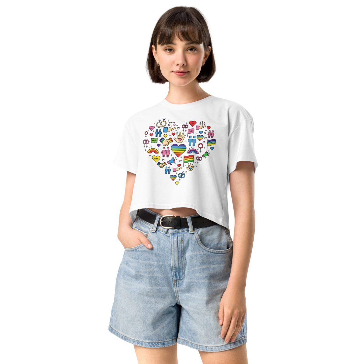 LGBTQ+ Pride Icons crop top