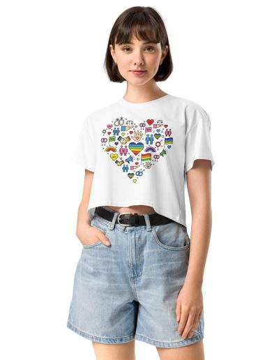 LGBTQ+ Pride Icons crop top